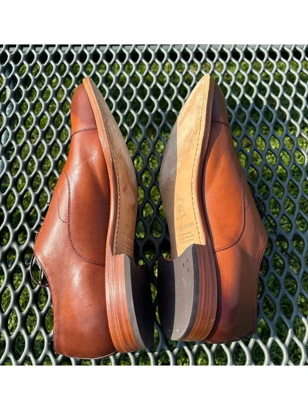 Beckett Simonon Dean’s Oxfords Dress Shoes Mens Size 13 Brown Leather Cap Toe